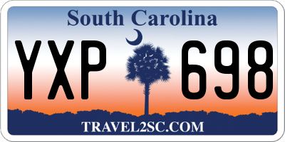 SC license plate YXP698