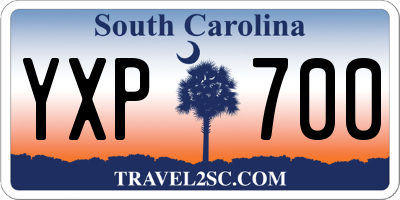 SC license plate YXP700