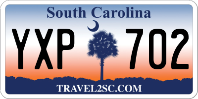 SC license plate YXP702