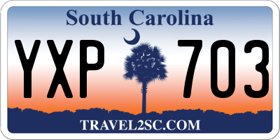 SC license plate YXP703