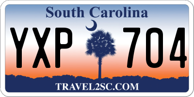 SC license plate YXP704