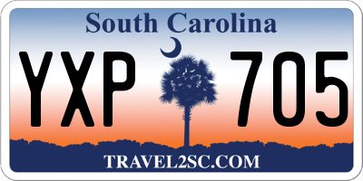 SC license plate YXP705