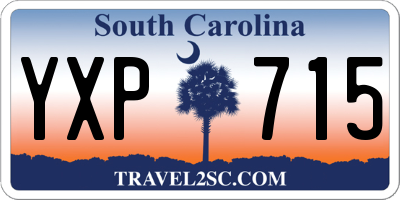 SC license plate YXP715
