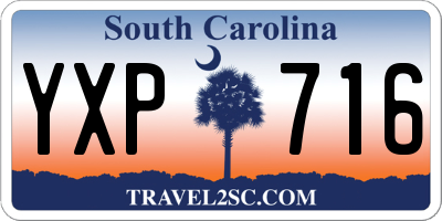 SC license plate YXP716