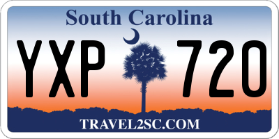 SC license plate YXP720