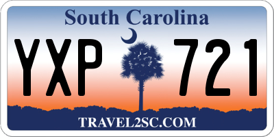 SC license plate YXP721