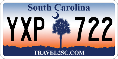 SC license plate YXP722