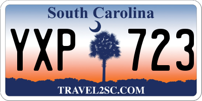 SC license plate YXP723