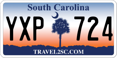 SC license plate YXP724