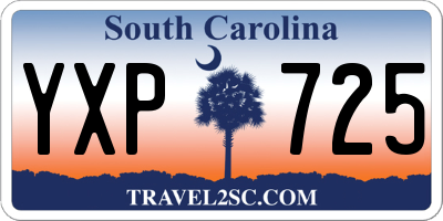SC license plate YXP725