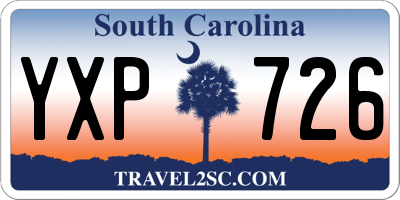 SC license plate YXP726