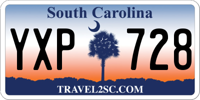 SC license plate YXP728