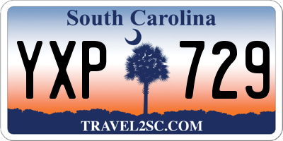 SC license plate YXP729