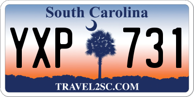 SC license plate YXP731
