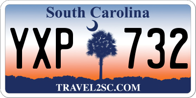 SC license plate YXP732