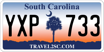 SC license plate YXP733