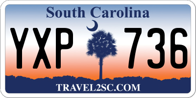 SC license plate YXP736