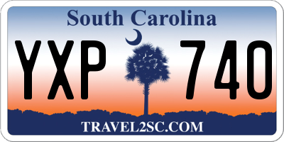 SC license plate YXP740