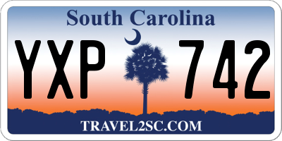 SC license plate YXP742