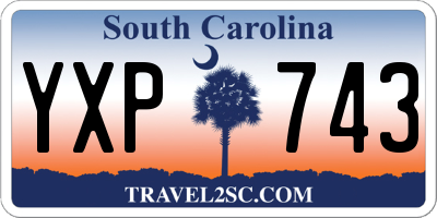 SC license plate YXP743