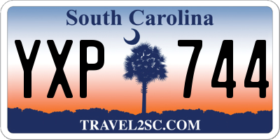 SC license plate YXP744