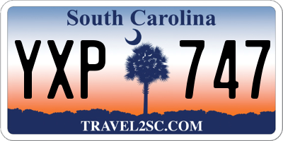 SC license plate YXP747