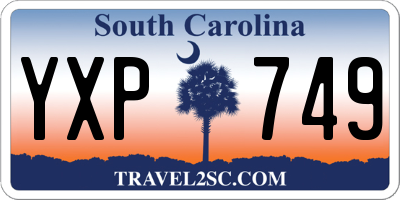 SC license plate YXP749