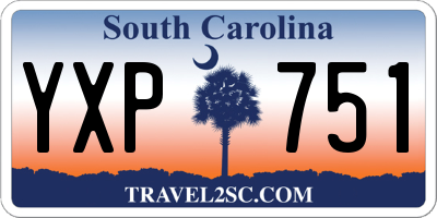 SC license plate YXP751