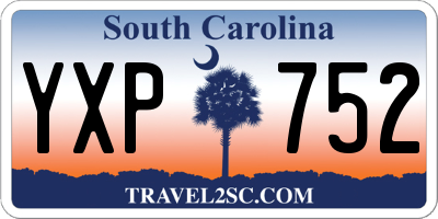 SC license plate YXP752
