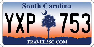 SC license plate YXP753
