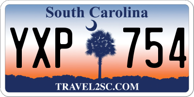 SC license plate YXP754