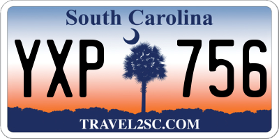 SC license plate YXP756