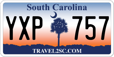 SC license plate YXP757