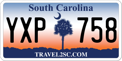 SC license plate YXP758