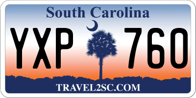 SC license plate YXP760
