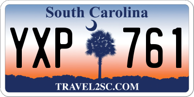 SC license plate YXP761