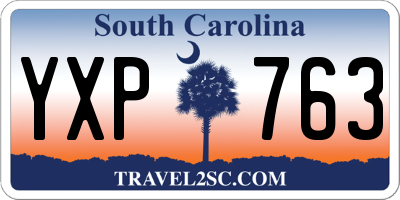 SC license plate YXP763
