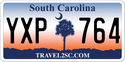SC license plate YXP764