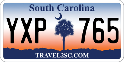 SC license plate YXP765