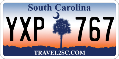 SC license plate YXP767