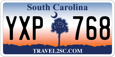 SC license plate YXP768