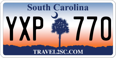 SC license plate YXP770
