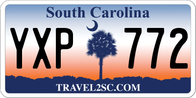 SC license plate YXP772