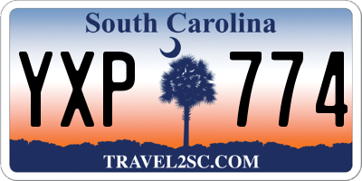 SC license plate YXP774