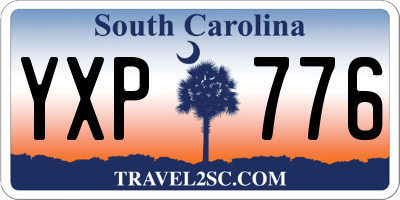 SC license plate YXP776