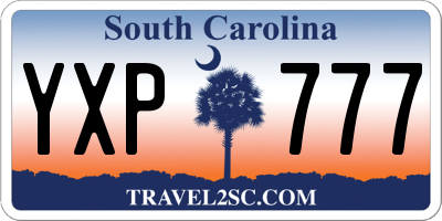 SC license plate YXP777