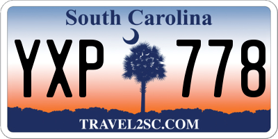 SC license plate YXP778