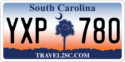 SC license plate YXP780