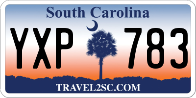 SC license plate YXP783
