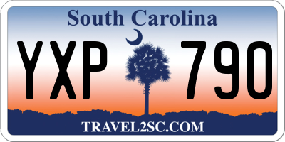 SC license plate YXP790